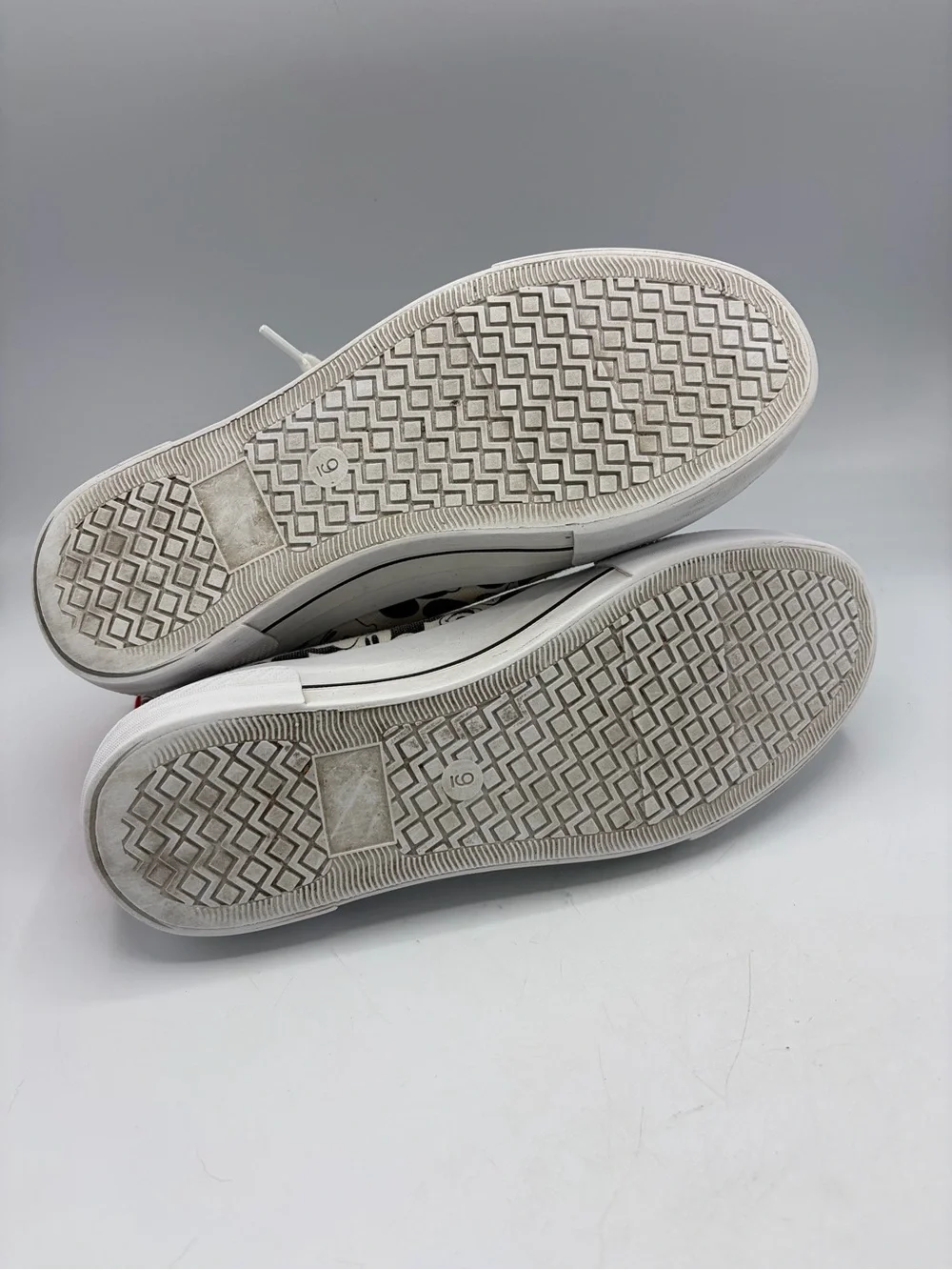 Disney Mickey Mouse Black and White Graphic Sneakers